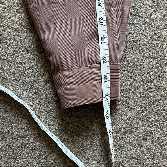 Vintage Anna Button Up Blouse Shirt Top Womens XL Checkered Pattern 90s Workwear - Picture 14 of 16